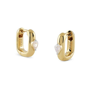Guess Orecchini Ovali Placcati Oro Con Cristalli Scintillanti Nuances Jsbe04552Jwygt/U