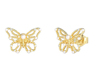 Guess Gold-plated Orecchini Butterflies Borboleta JUBE06123JWYGT/U