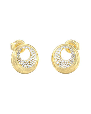 Guess Gold-plated Orecchini with Moon Drops crystals JUBE06247JWYGT/U