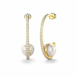 Guess Calypso gold-plated pearl Orecchini JUBE04452JWYGT-U