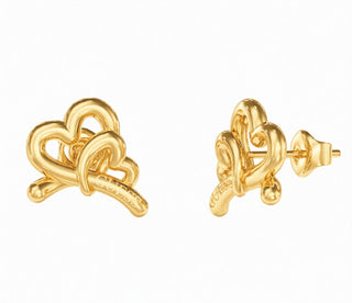 Guess Gold-plated heart Orecchini Heart Love Bites JUBE06058JWYGT/U