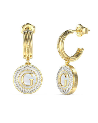 Guess Gold-plated dangling Orecchini G Talisman JUBE06204JWYGT/U
