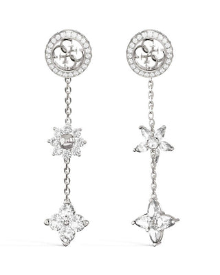 Guess Secret Garden Flowers Dangle Orecchini JUBE06036JWRHT/U