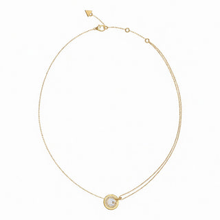 Guess Gold-plated Collana with mother-of-pearl G Crystal JUBN05437JWYGT/U