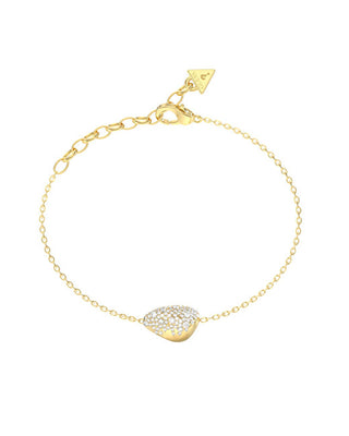 Guess Gold-plated Bracciale with Moon Drops crystals JUBB06254JWYG - Length: 18.4cm
