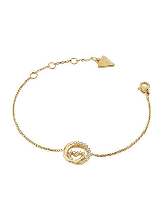 Guess Gold-plated Bracciale with crystals Heart Iconique JUBB05527JWYG - Length: 21 cm