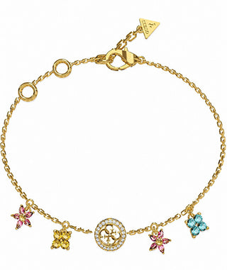 Guess Gold-plated Bracciale with pendants Secret Garden JUBB06033JWYGMCS - Length: 18.4cm