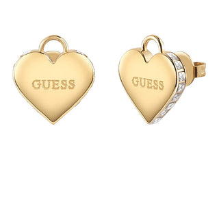 Guess Orecchini Placcati Oro Con Cuore Romantico Falling In Love Jube02231Jwygt/U