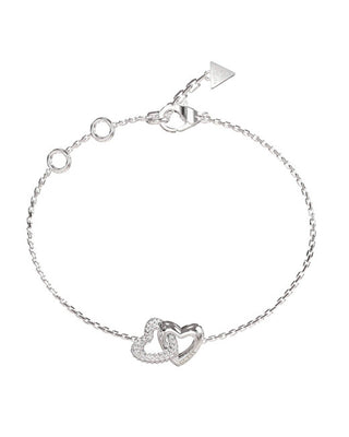 Guess Romantic Bracciale Connected Hearts Beloved JUBB06014JWRH - Length: 18.4cm