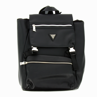 Guess, Salameda, Kunstleder, Stoffrucksack, schwarz, Laptop-Zubehör, Herren