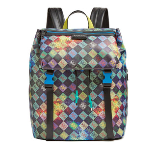 Guess, Salameda, poliestere, zaino in tessuto, nero, complemento laptop, HMSLSPP0305, unisex