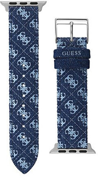 Guess cinturino in pelle per Apple Orologio (38 - 41 mm) - Blue Quattro G CS2001S3