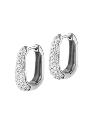 Guess Orecchini In Argento Con Cristalli Nuances Jsbe04502Jwrht/U