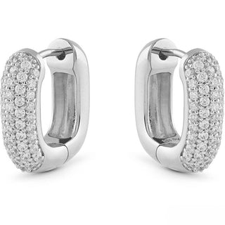 Guess Eleganti Orecchini Ovali Con Zirconi Cubici Nuances Jsbe04535Jwrht/U