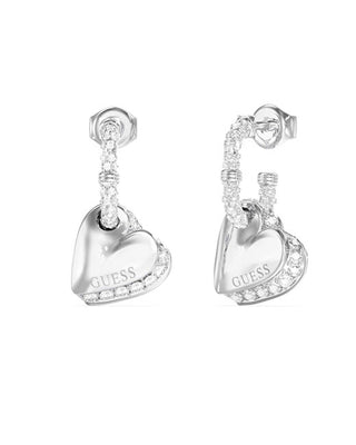 Guess Heart steel Orecchini By Your Side JUBE06076JWRHT/U