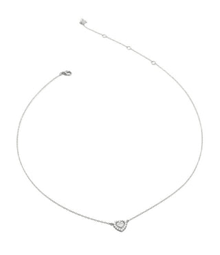 Guess Collana In Argento Cuore Con Zirconi Cubici Jardin Jsbn04459Jwrht/U