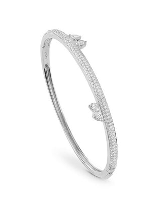 Guess Bracciale In Argento Massiccio Con Zirconi Cubici Nuances Jsbb04511Jwrh - Diametro: 5,5 Cm