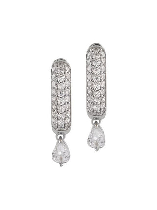Guess Eleganti Orecchini In Argento Con Cristalli Nuances Jsbe04510Jwrht/U