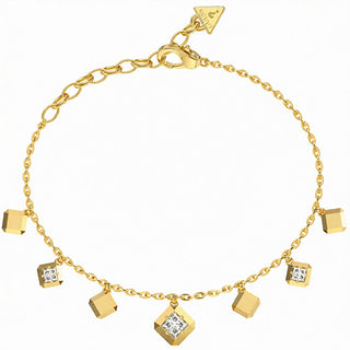 Guess Stunning gold-plated Bracciale Ace Of Diamonds JUBB06179JWYG - Length: 18.4cm