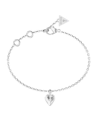 Guess Stunning steel Bracciale Heart By Your Side JUBB06082JWRH - Length: 18.4cm