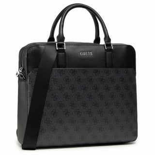 Guess, Vezzola, borsa in tessuto, nero, unisex