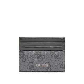Guess, Vezzola, μαύρη δερμάτινη θήκη πιστωτικών καρτών για άνδρες