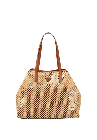 Guess Vikky Borsa in tessuto Tote Cognac Per donna