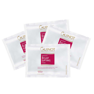 세트, Guinot, 에클라 비타민 C 리프팅 나이트 크림 마스크 페이스 4개입 19ml
