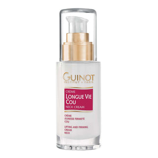 Guinot Longue Vie Cou , 56 Ingredienti Cellulaires, Lifting & Rassodante, Crema, Per Viso e Collo, 30 ml