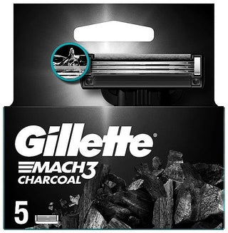 Gillette Mach3 Carbon Replacement Blades 5 Pieces