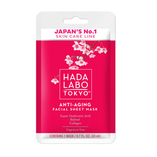 Hada Labo Tokyo Hada Labo Acido Ialuronico e Collagene Anti-Età Maschera in Tessuto Viso Giorno 20 ml
