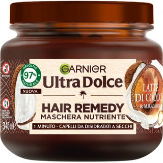 Garnier Hair Remedy Maschera Nutriente Capelli Disidratati 340 Ml Latte Di Cocco