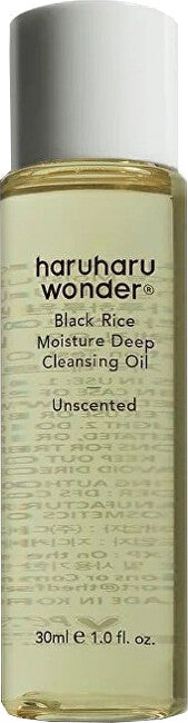 Haruharu Wonder Olio Detergente Profondo Idratante Al Riso Nero (Olio Detergente) 30 Ml