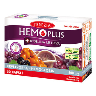 Terezia company Hemoplus + folic acid 60 capsules