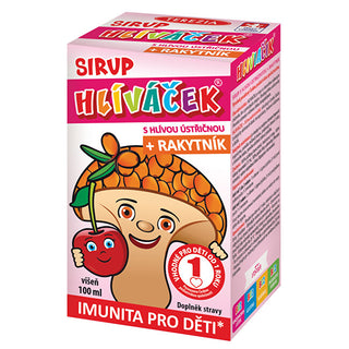 Terezia company Oyster mushroom - syrup con oyster mushroom e sea buckthorn 100 ml - Flavor: Cherry