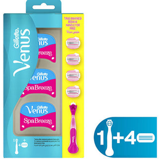 Gillette Venus Breeze razor + 4 heads