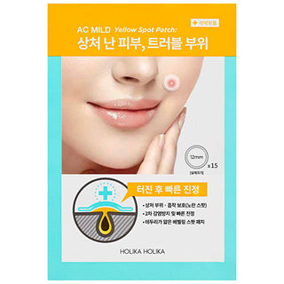 Holika holika Patches per skin imperfections AC Mild Yellow Spot Patch 15 pezzi
