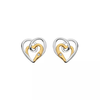 Hot diamonds Women's bicolor Orecchini Heart DE847