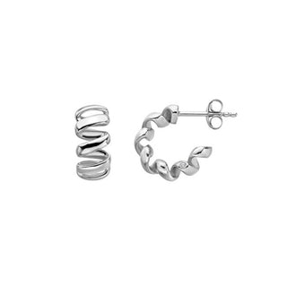 Hot diamonds Designer silver Orecchini con diamonds Twist DE881