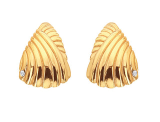 Hot Diamonds Eleganti Orecchini Placcati Oro Con Diamante Golden Edit Hope De839