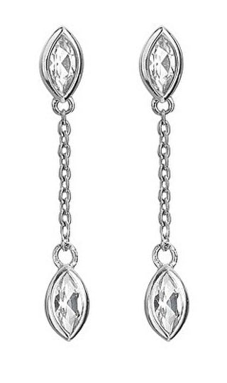 Hot Diamonds Eleganti Orecchini Pendenti In Argento Con Diamanti Tender De751