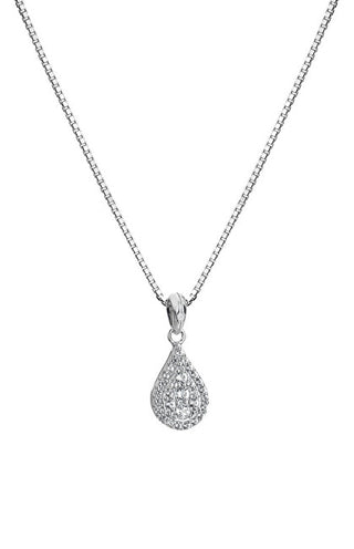 Hot Diamonds Elegante Collana In Argento Con Topazio Scintillante E Diamanti Dp913 (Catena, Pendente)