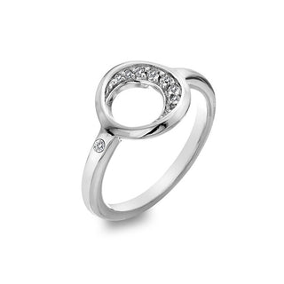 Hot diamonds Elegant silver Anello con diamond e topaz Celestial DR232 - Circonferenza: 51 mm