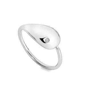 Hot diamonds Elegant silver Anello con diamond Tide DR281 - Circonferenza: 58 mm