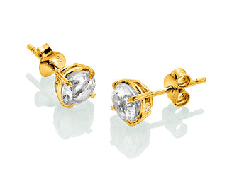 Hot diamonds Fine gold-plated stud Orecchini con topazes e diamonds Gemstone DE834