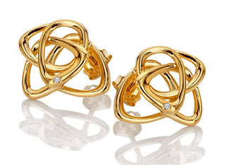 Hot diamonds Gold-plated Orecchini with diamond Golden Edit Hope DE843