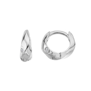 Hot diamonds Twisted silver Orecchini con diamonds Much Loved DE869