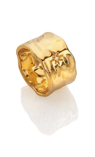 Hot Diamonds Jac Jossa Soul Dr253 Anello Di Lusso Placcato Oro Con Diamanti - Circuito: 52 Mm