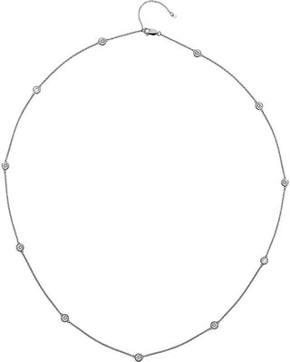 Hot Diamonds Collana Di Lusso In Argento Con Topazi E Diamanti Autentici Willow Dn131