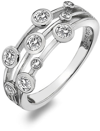 Hot diamonds Luxury silver Anello con topaz e diamond Willow DR207 - Circonferenza: 60 mm